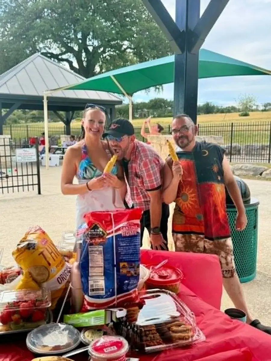 4th of July pool party celebration — friends and family