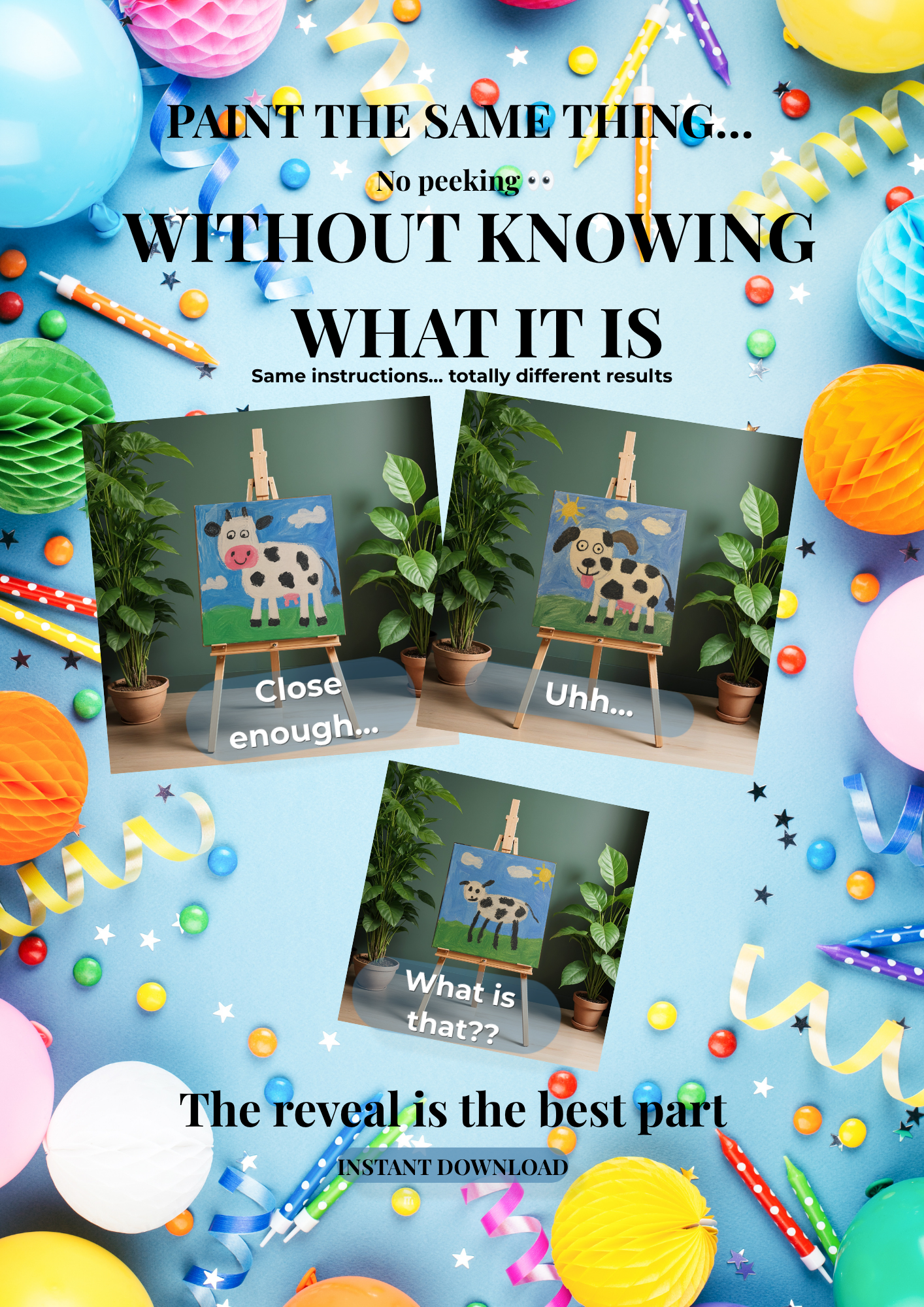 AI Mystery Paint Game — Instant Download