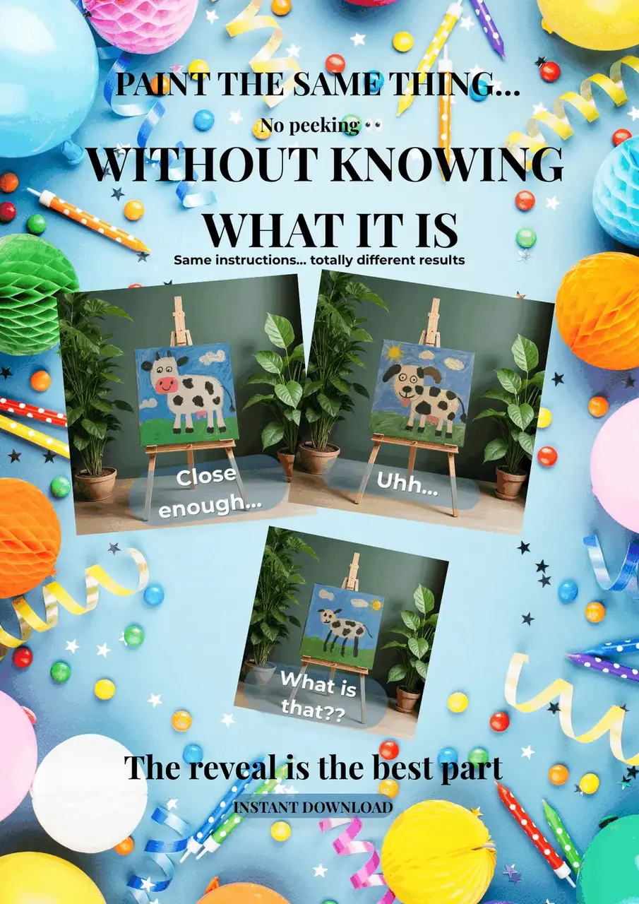 AI Mystery Paint Game — Instant Download
