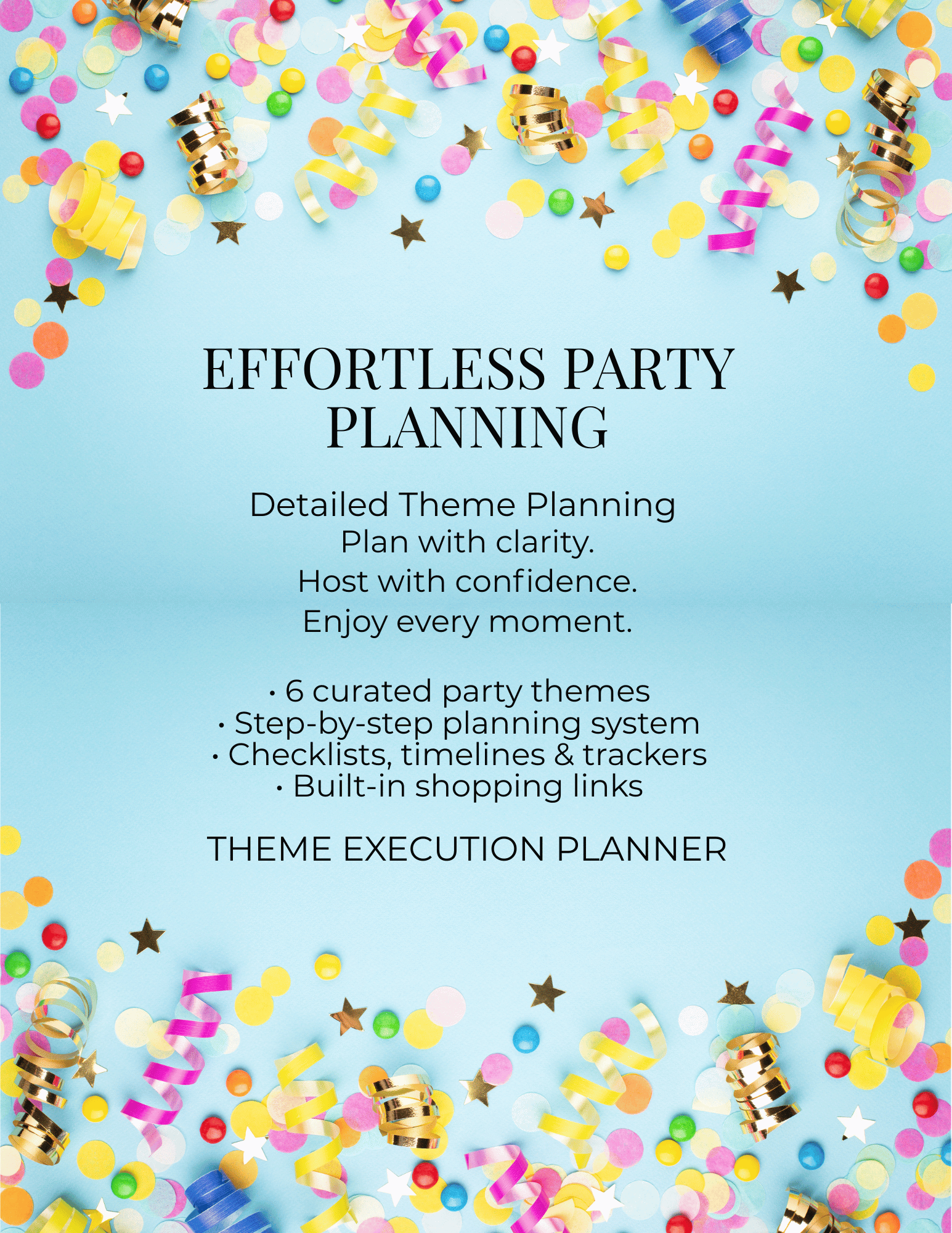 Effortless Party Planning — Theme Execution Planner