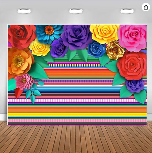 18 Ft Plastic Papel Picado Fiesta Party Banner