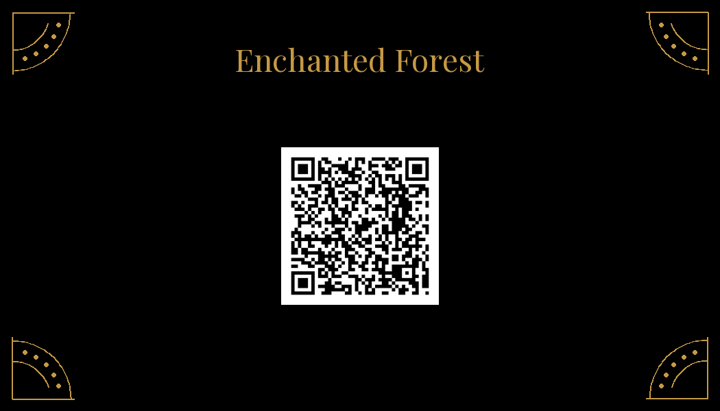 Scan for the Enchanted Forest Party Playlist