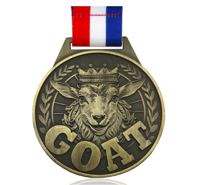 GOAT champion medal
