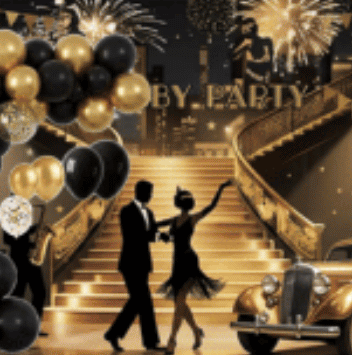 Gatsby party backdrop