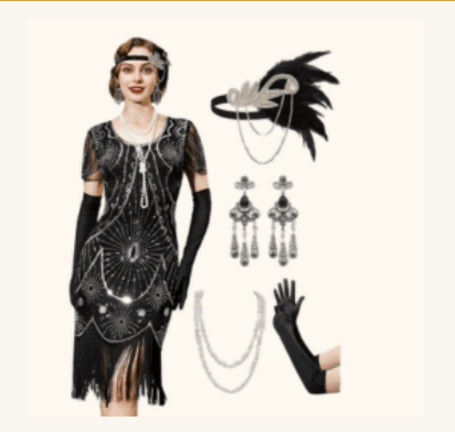 1920s Dresses for Women, Roaring 20s Great Gatsby Flapper Dresses