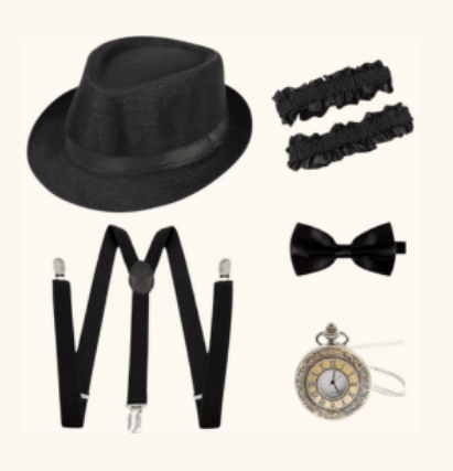 Roaring 20s Mens Costume Accessories Set