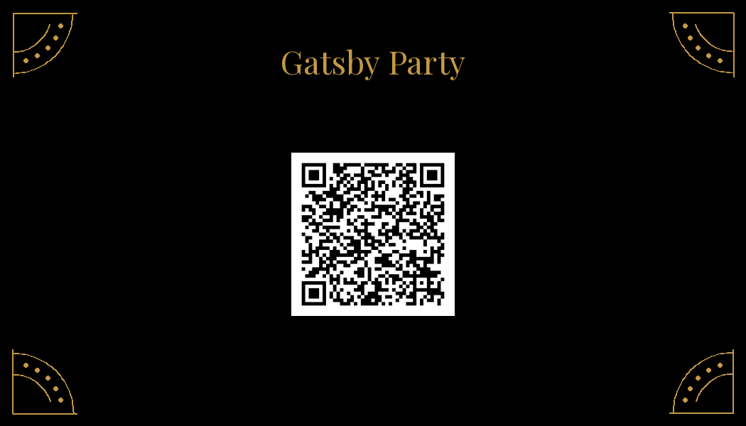 Scan for the Gatsby Speakeasy Playlist