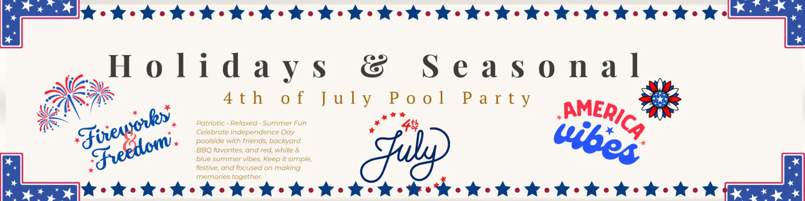 Holidays & Seasonal — 4th of July Pool Party