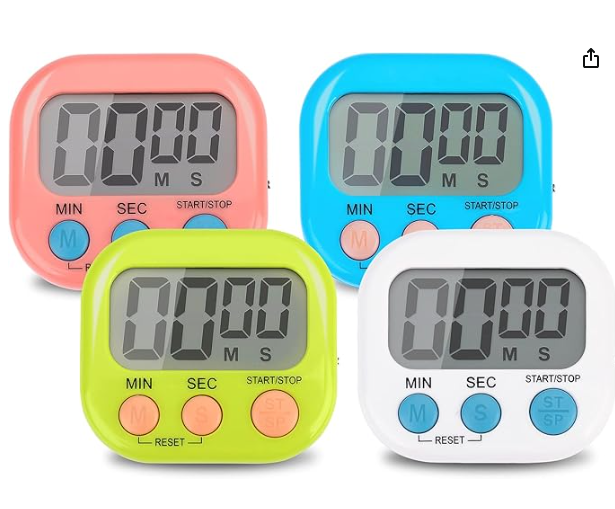 Electronic timers 4-pack