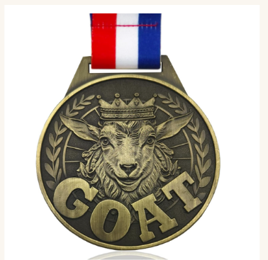 GOAT champion medal