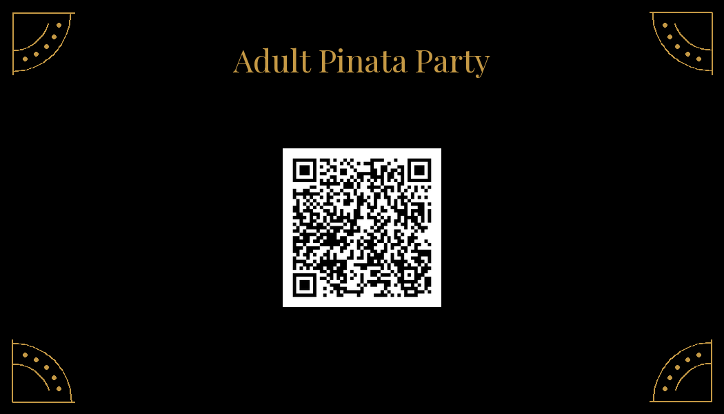 Scan for the Adult Piñata Party Playlist