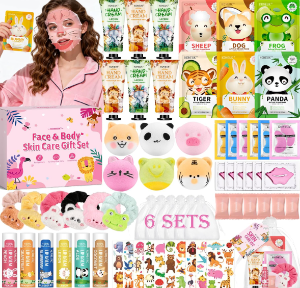 Animal spa party kit for girls
