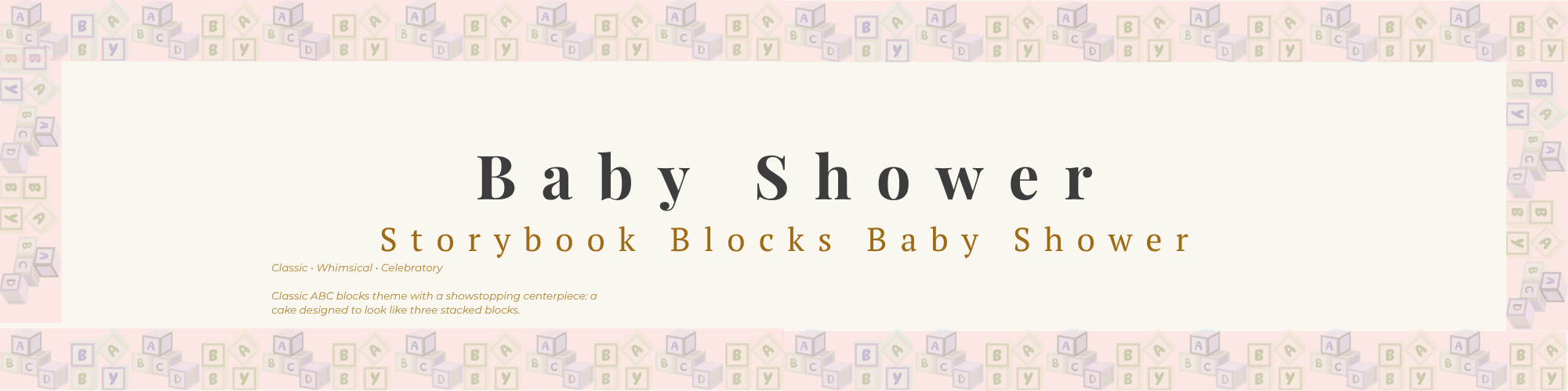 Baby Shower — Storybook Blocks Baby Shower