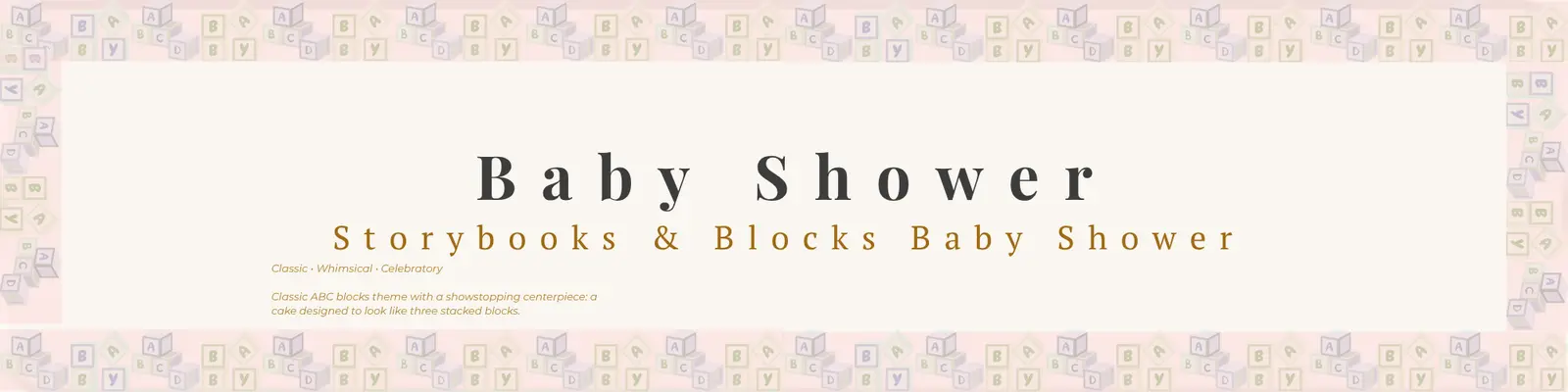 Baby Shower — Storybook Blocks Baby Shower