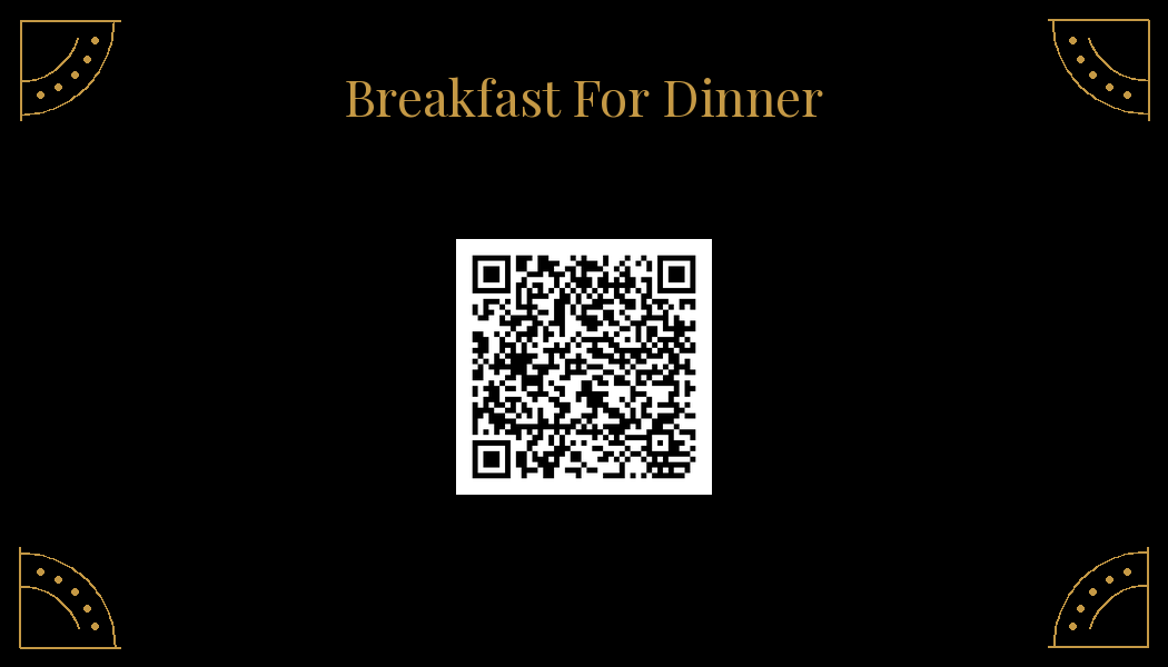 Scan for the Breakfast for Dinner playlist