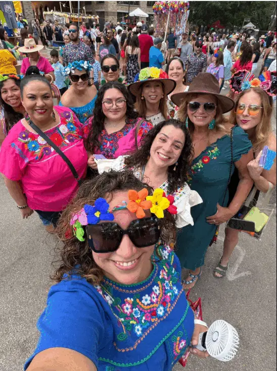Real Cinco de Mayo party — friends celebrating at fiesta