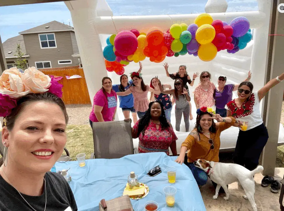 Real Cinco de Mayo party — group celebration selfie