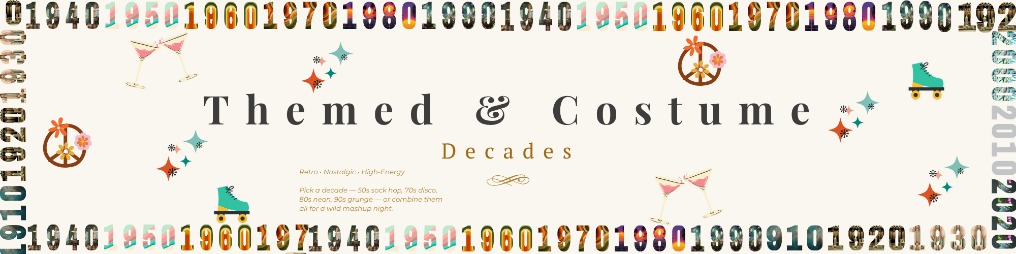 Themed & Costume — Decades Party