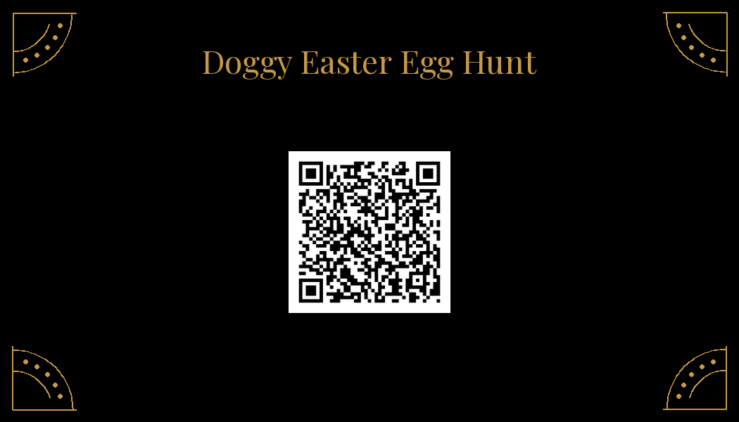 Scan for the Doggy Easter Egg Hunt Playlist
