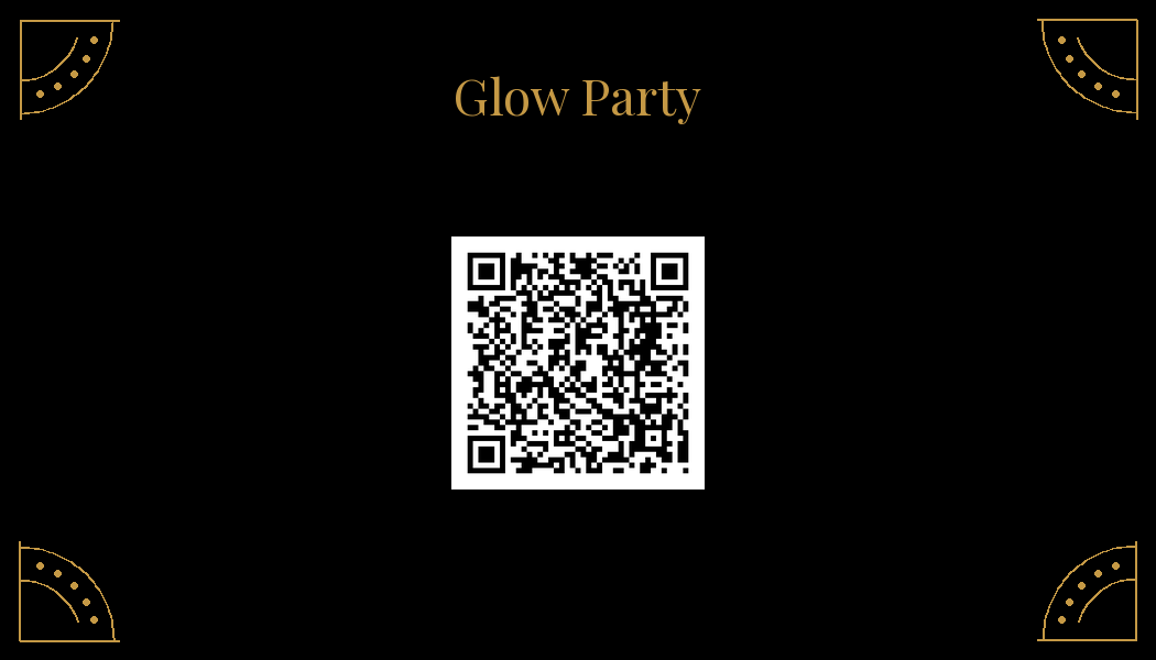 Scan for the Glow in the Dark Party Playlist