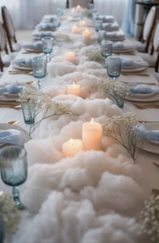 Pinterest-inspired gold baby shower — tall floral centerpiece with teddy bear