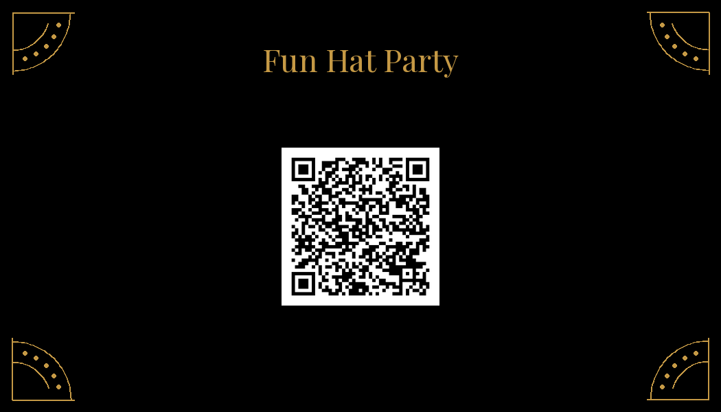 Scan for the Fun Hat Party Playlist