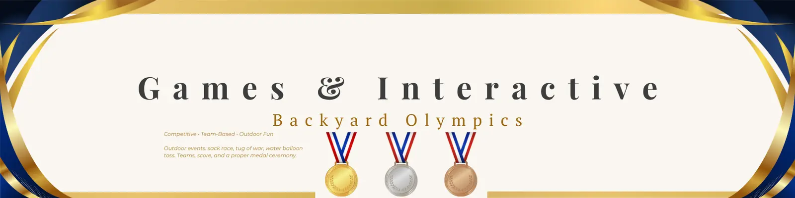 Games & Interactive — Backyard Olympics Party