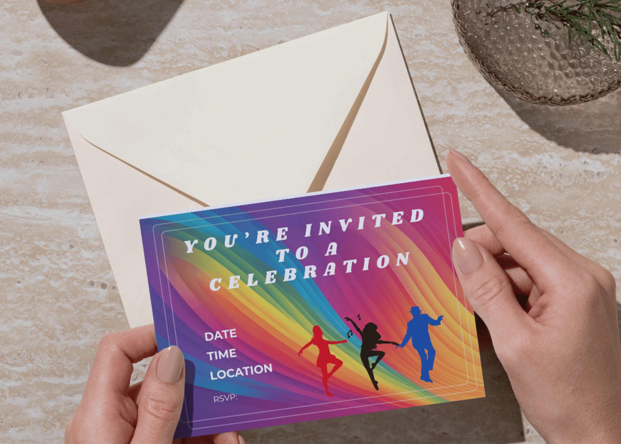 Rep Your Color Party Invitation