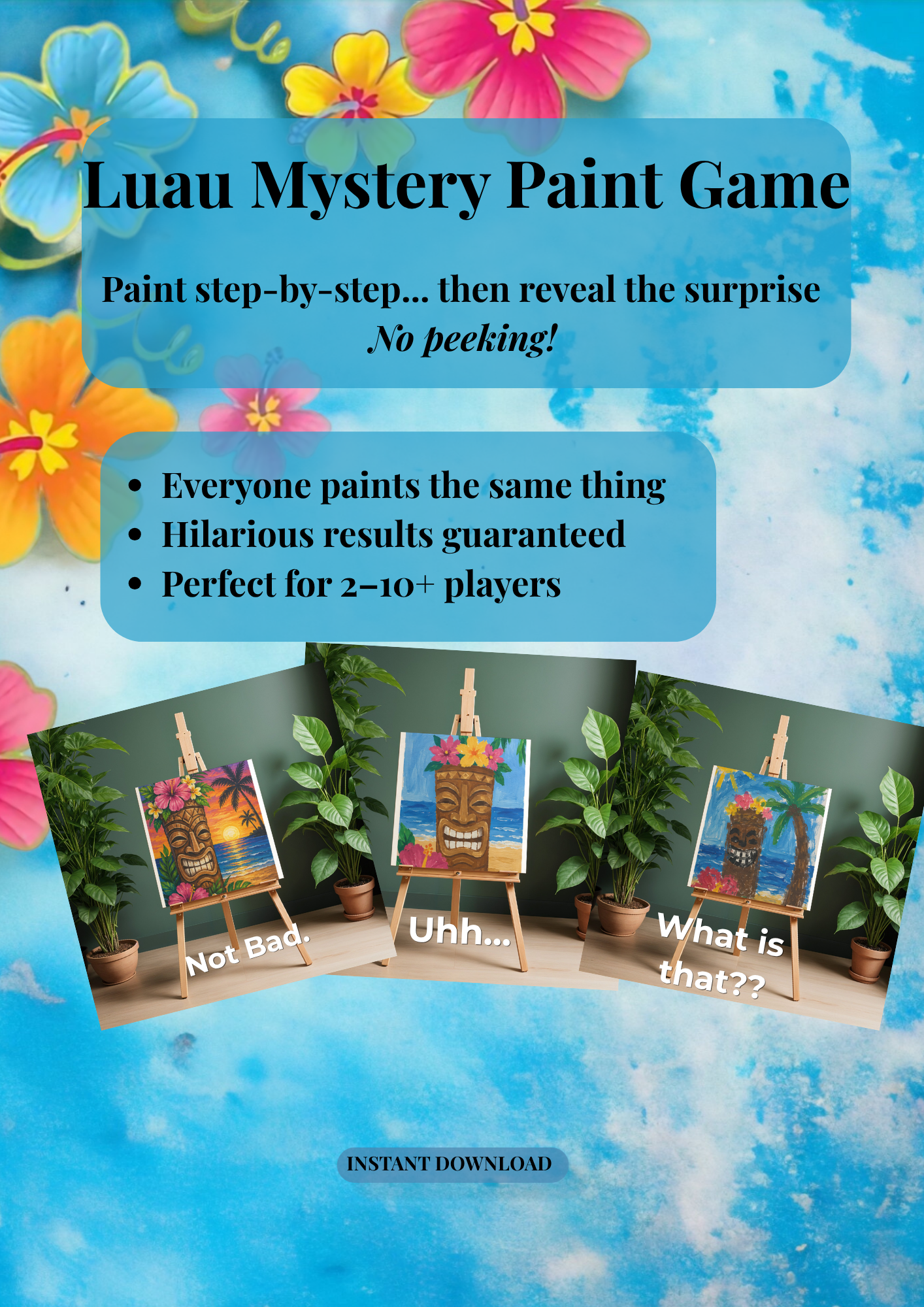 Mystery Paint Game — Instant Download