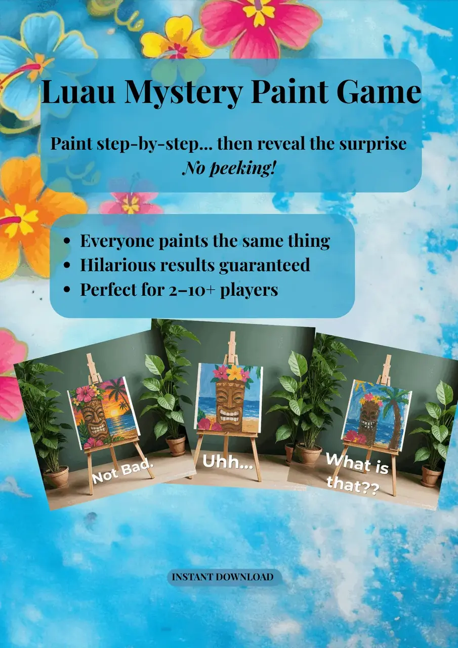Mystery Paint Game — Instant Download