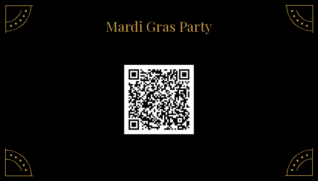 Scan for the Mardi Gras Party Playlist