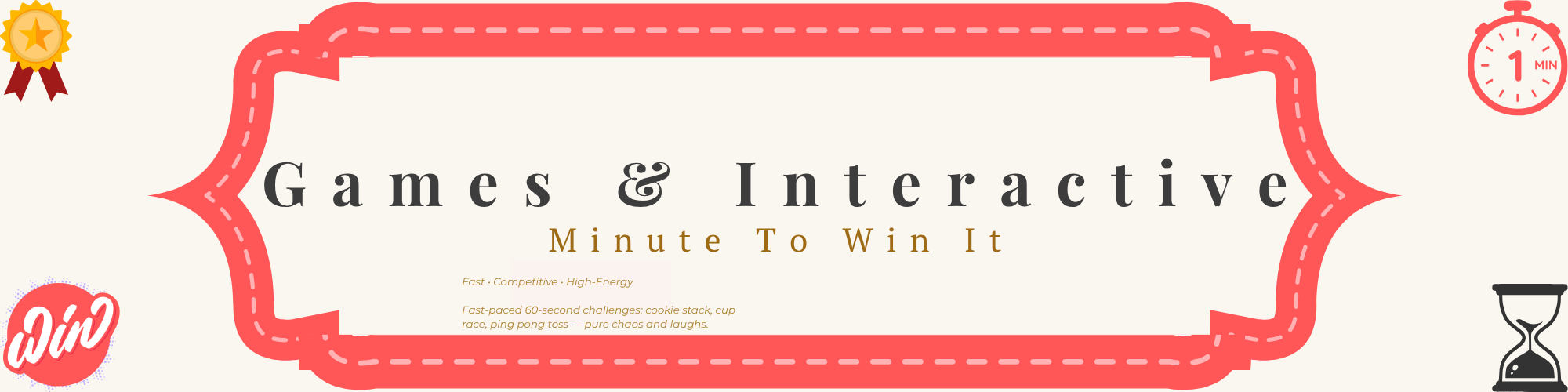 Games & Interactive — Minute to Win It Party