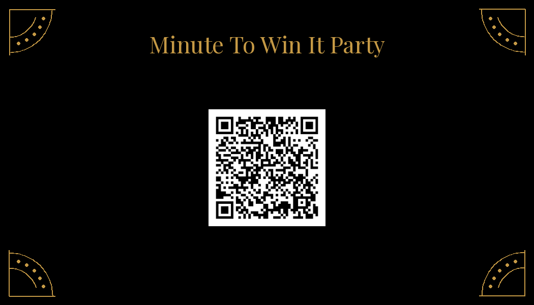Scan for the Minute to Win It Party Playlist