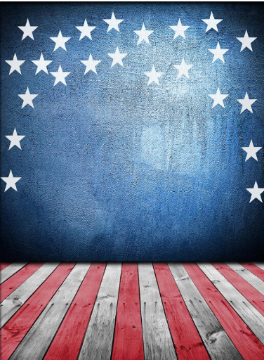 Patriotic Stars & Stripes Party Backdrop 7x5ft