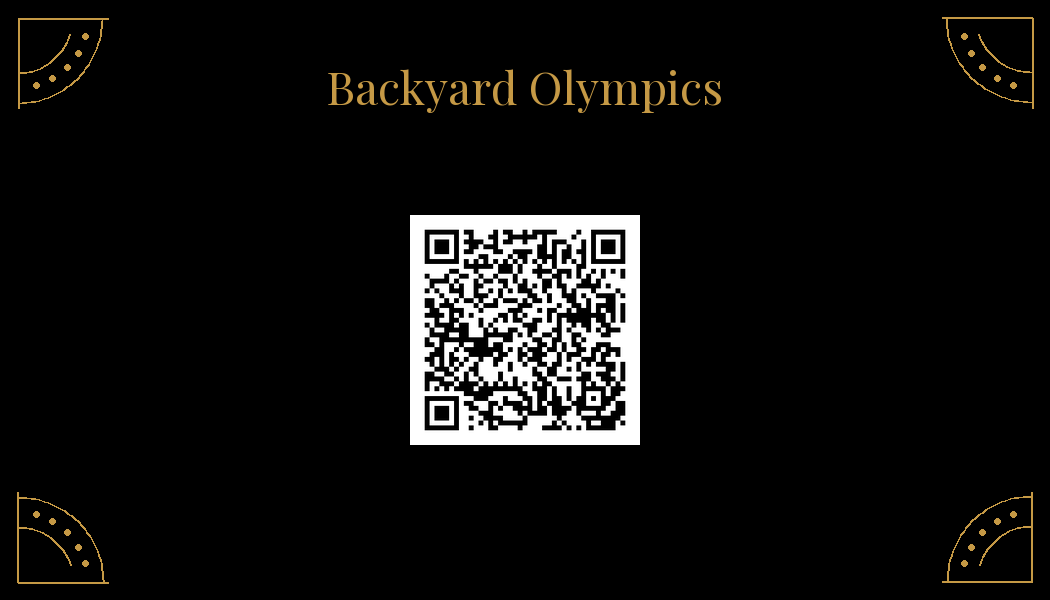 Scan for the Backyard Olympics playlist