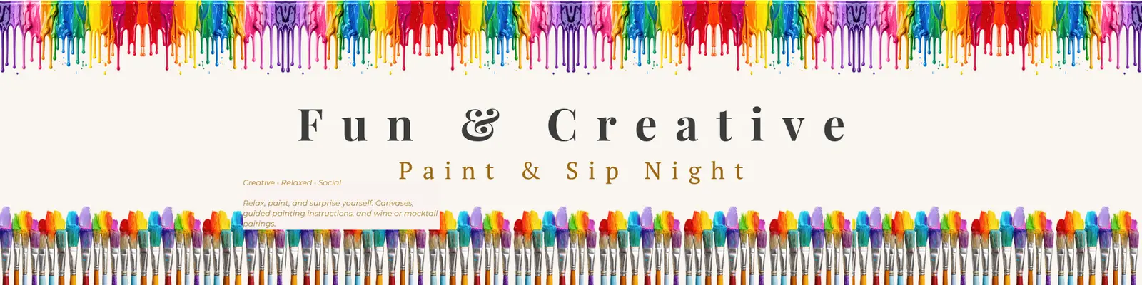 Fun & Creative — Paint & Sip Night