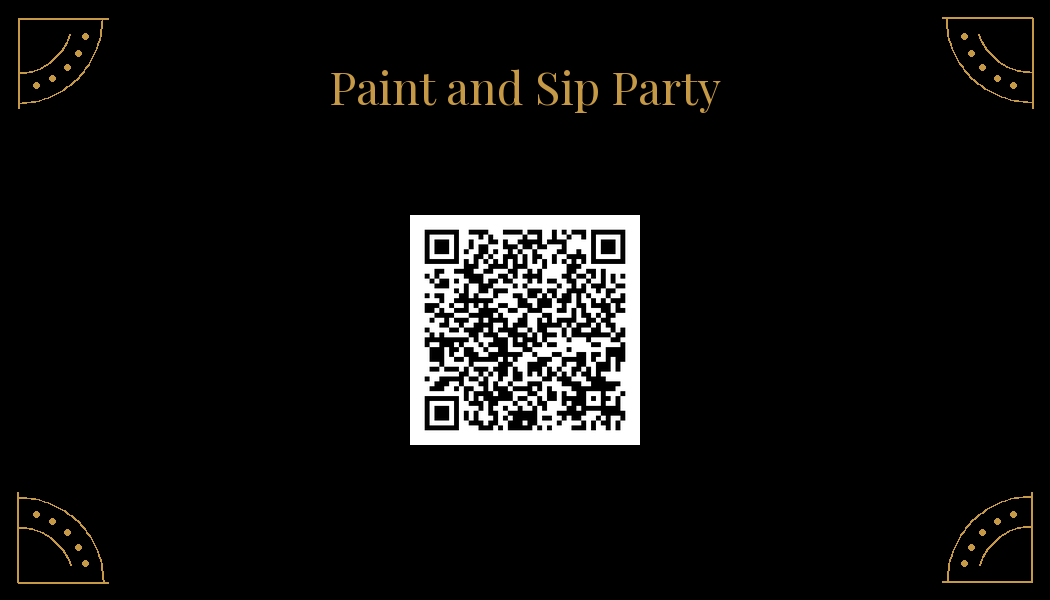 Scan for the Paint & Sip Night Playlist