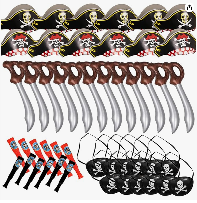 Pirate costume accessories set