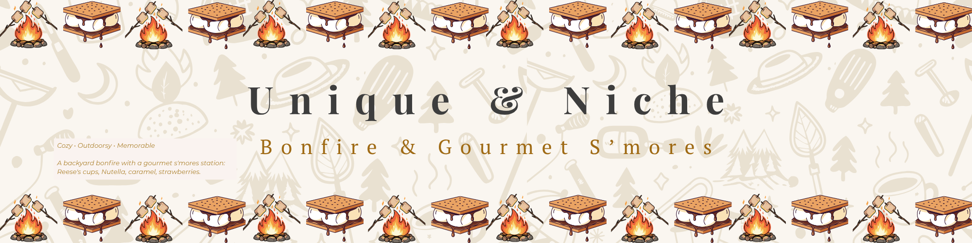 Bonfire & Gourmet S'mores Party
