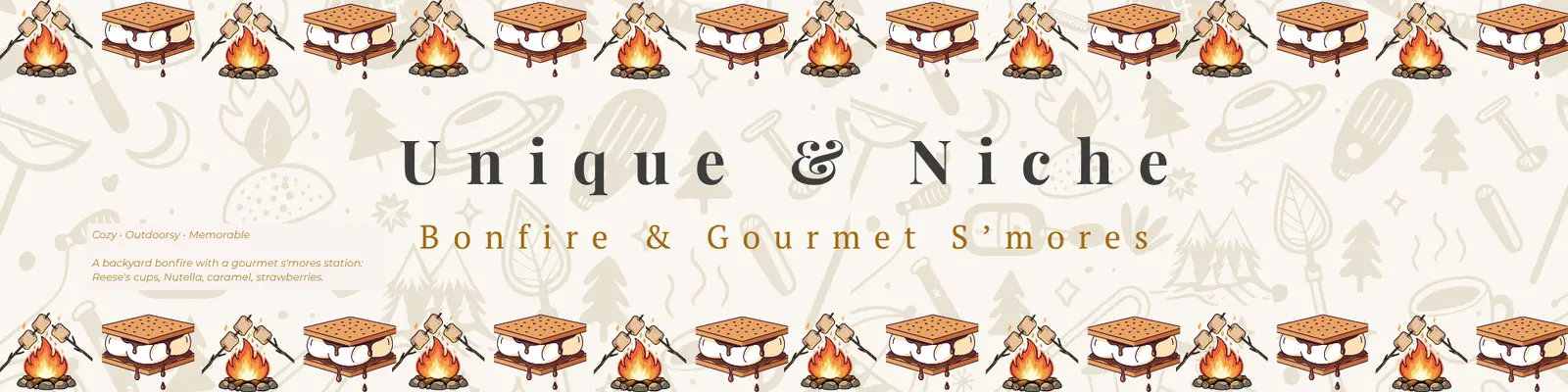 Bonfire & Gourmet S'mores Party