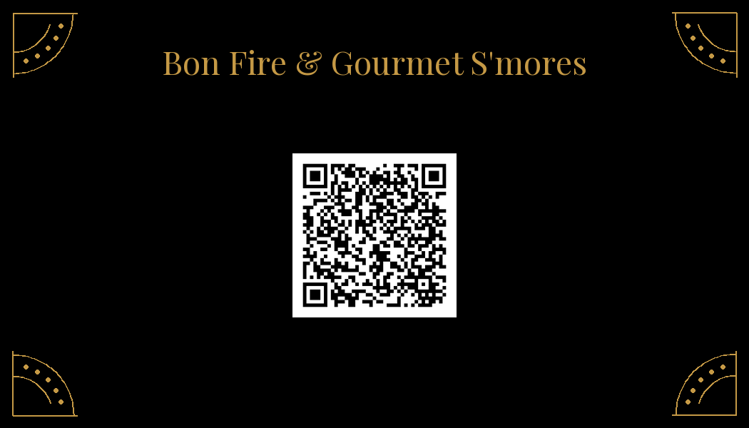 Scan for the Bonfire & Gourmet S'mores playlist