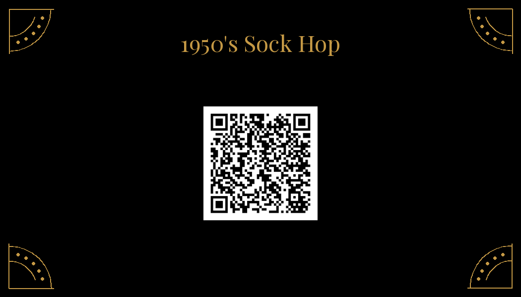 Scan for the 1950s Sock Hop Playlist