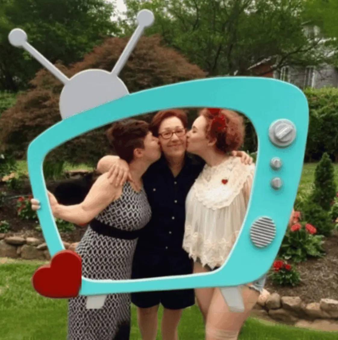 Sock Hop party — guests in poodle skirts and leather jackets