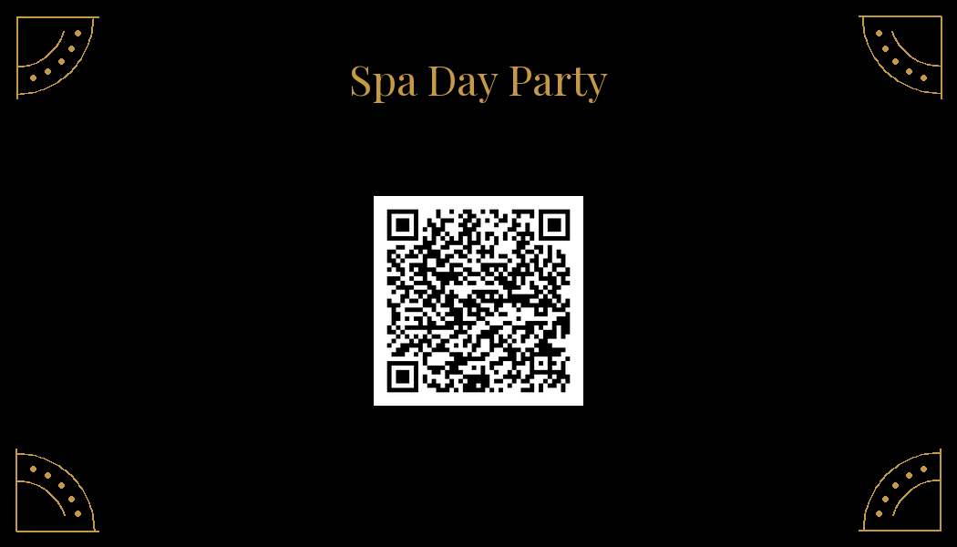 Scan for the Spa Day Party Playlist