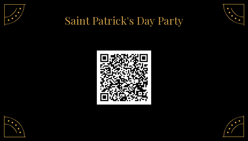 Scan for the Saint Patrick's Day Party Playlist