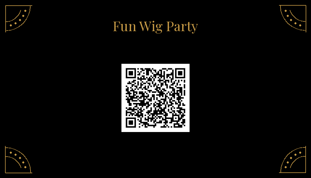 Scan for the Fun Wig Party Playlist