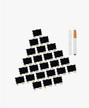 Mini Chalkboard Signs with Marker — Set of 24